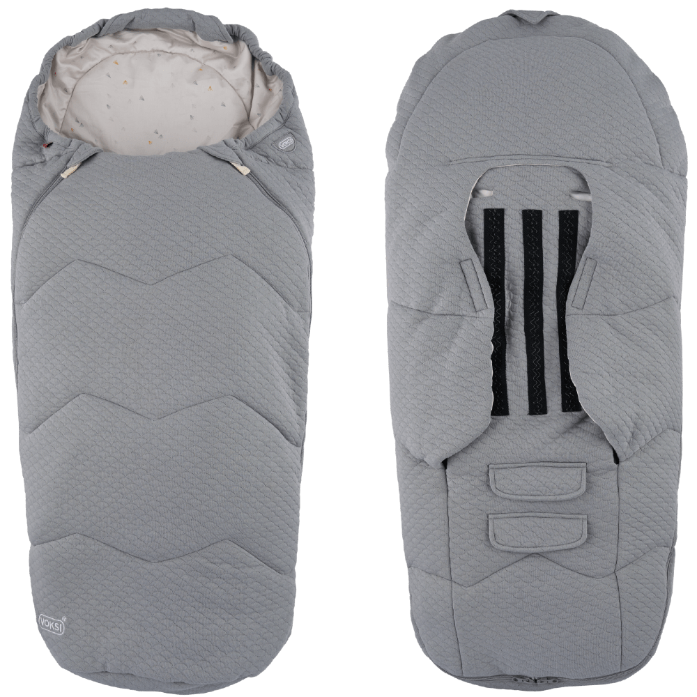 Voksi Breeze Light soojakott Light Grey Footprints