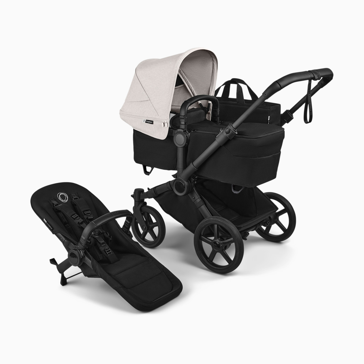 Bugaboo Donkey 6 2in1 vankrikomplekt Heritage Black Misty White