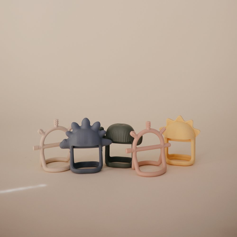 Mushie närimisrõngas No-Drop Sensory Teether​ 