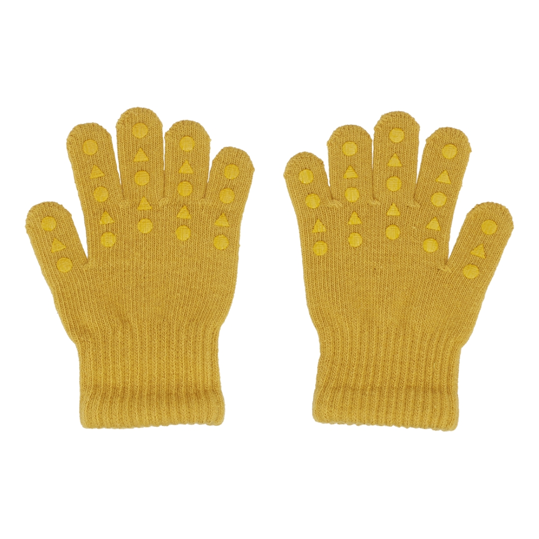 GoBabyGo libisemiskindlad kindad Mustard