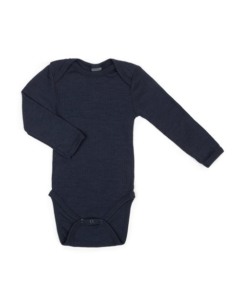 SmallStuff meriinovillane body pikkade varrukatega Navy Denim Melange