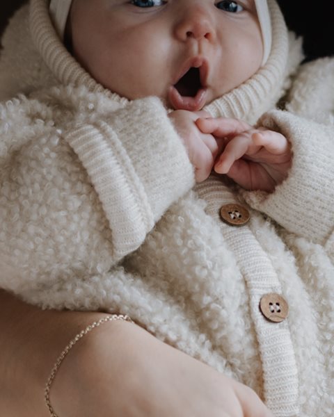 SmallStuff meriinovillane nööpidega kombe Off White