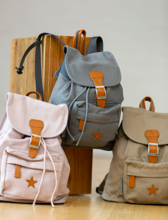 SMALLSTUFF laste seljakott Leather Star 