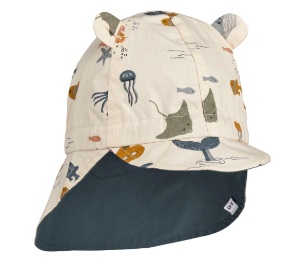 Liewood kahtpidi kantav suvemüts Gorm - Sea creature/Sandy