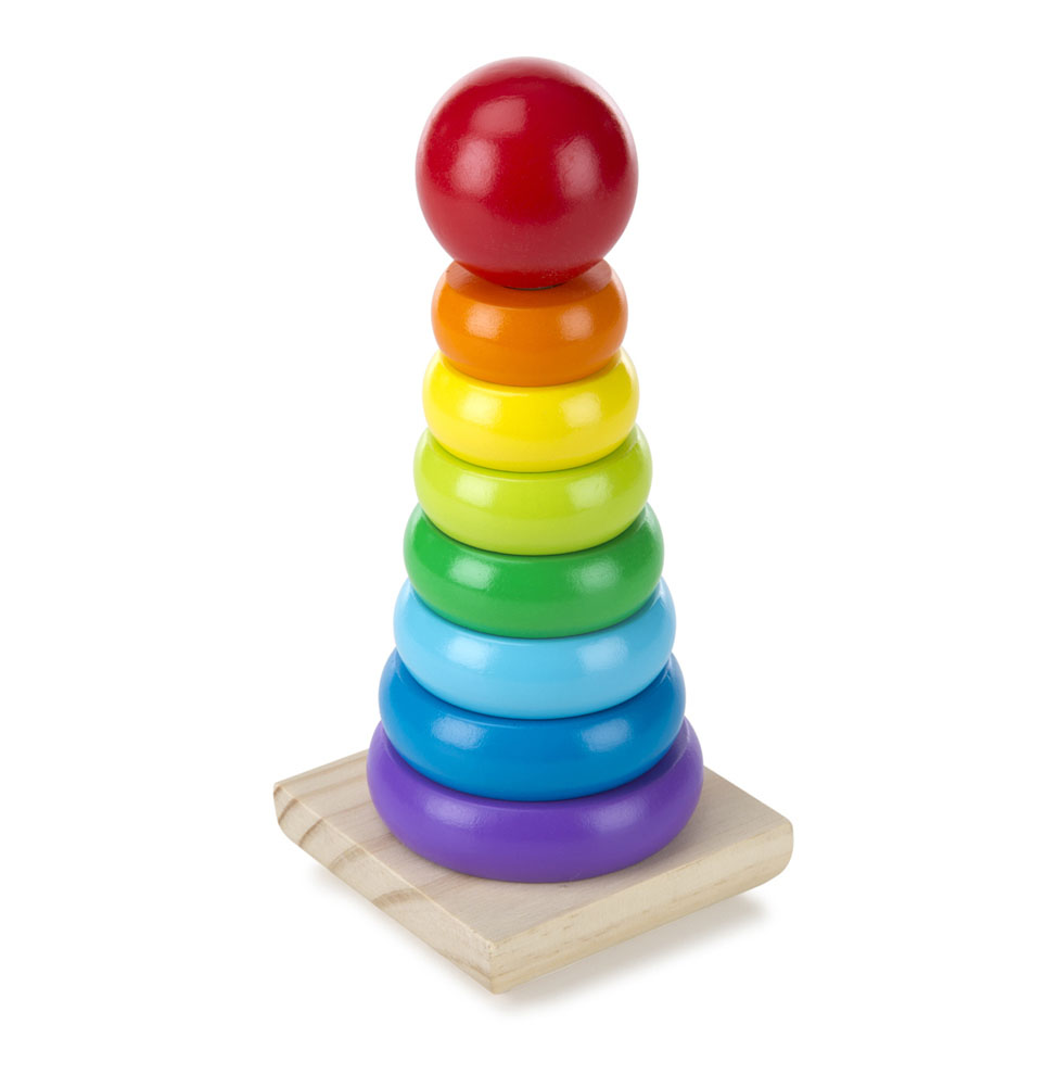 Melissa & Doug puidust ladumisrõngad
