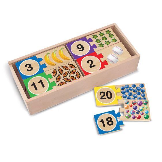 Melissa & Doug puidust puslemäng Numbrid