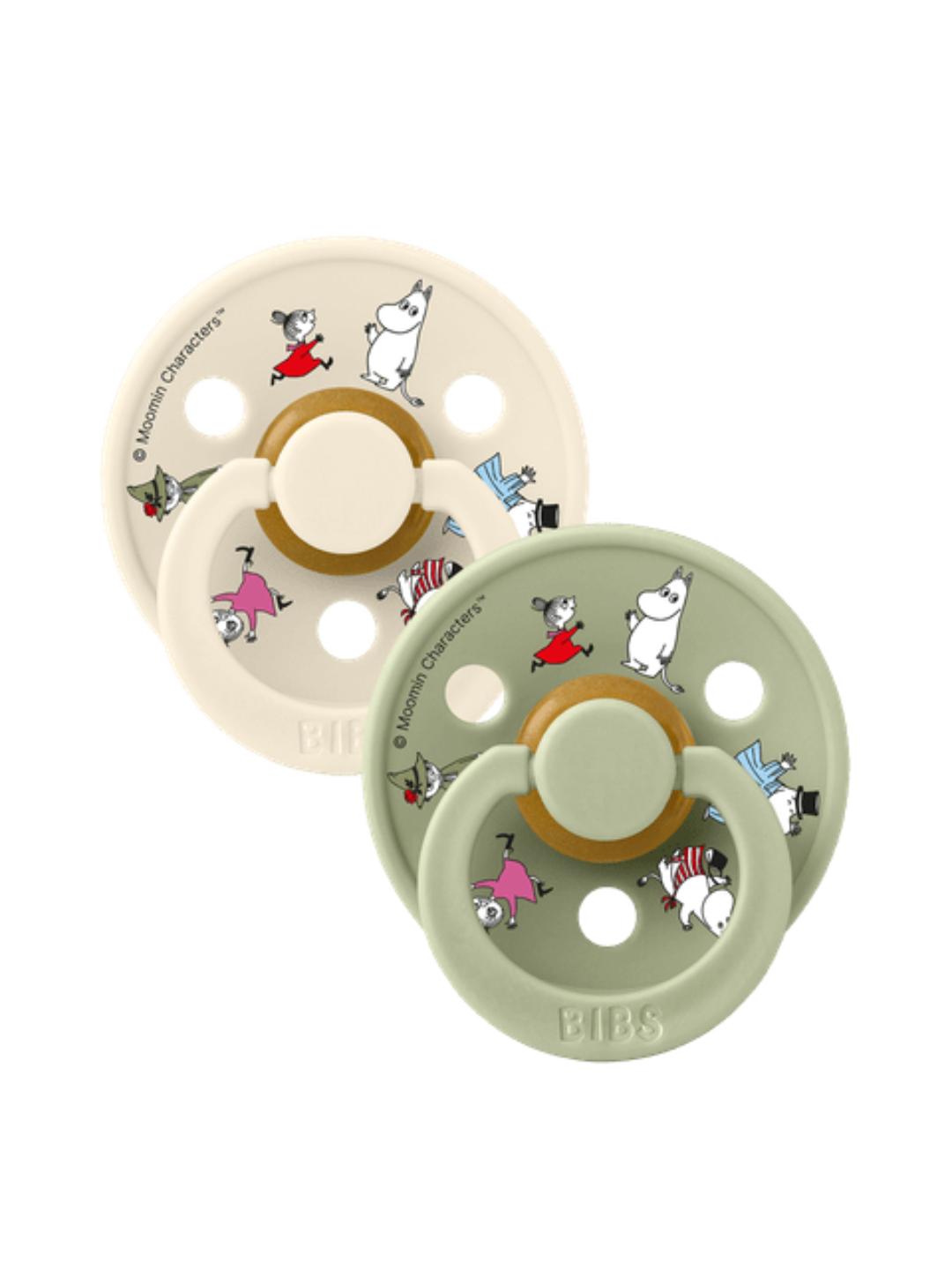 BIBS Moomin latekslutid Ivory Mix 2-pakk
