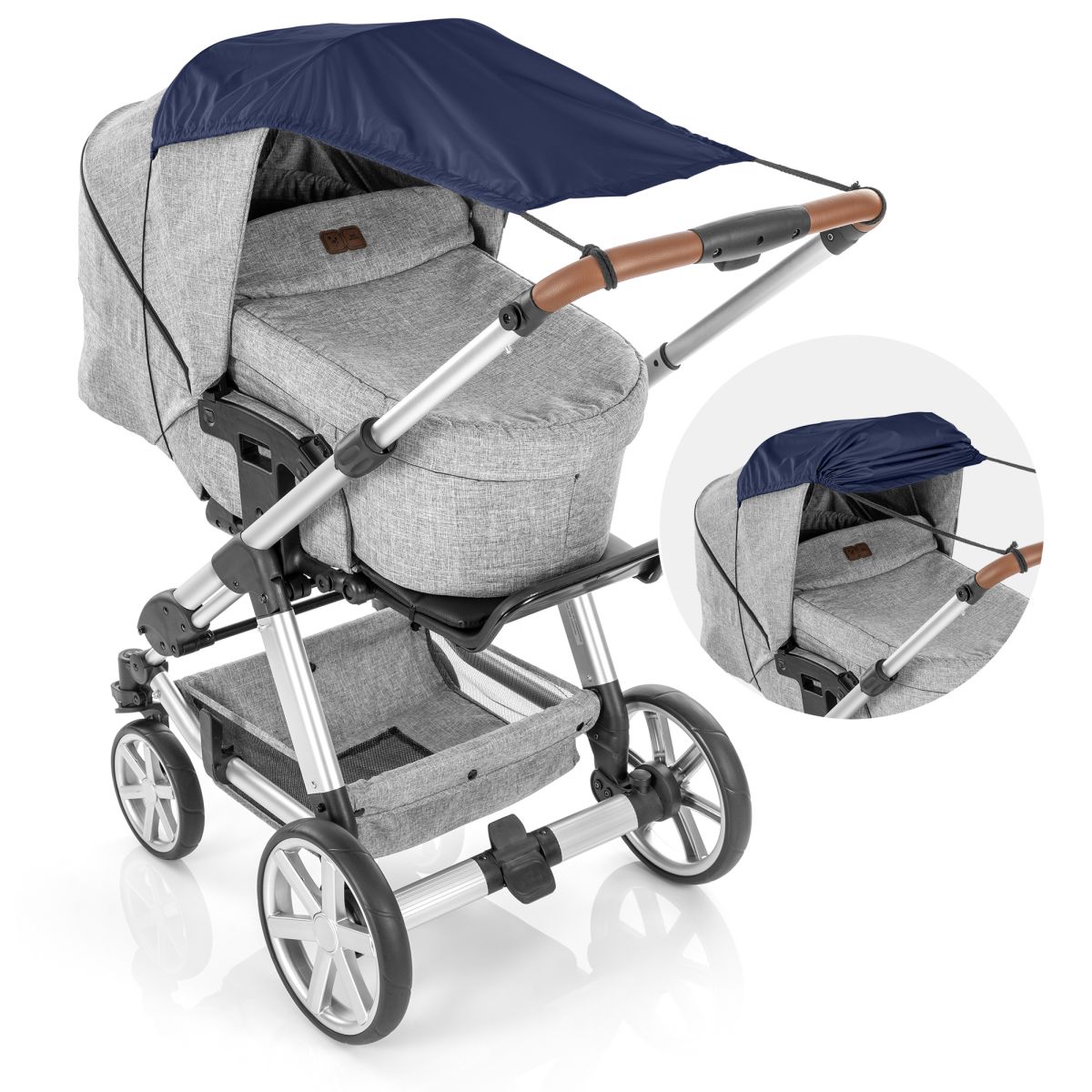 Reer vankri päikesekaitse ShineSafe UV 50+ kaitsega sinine