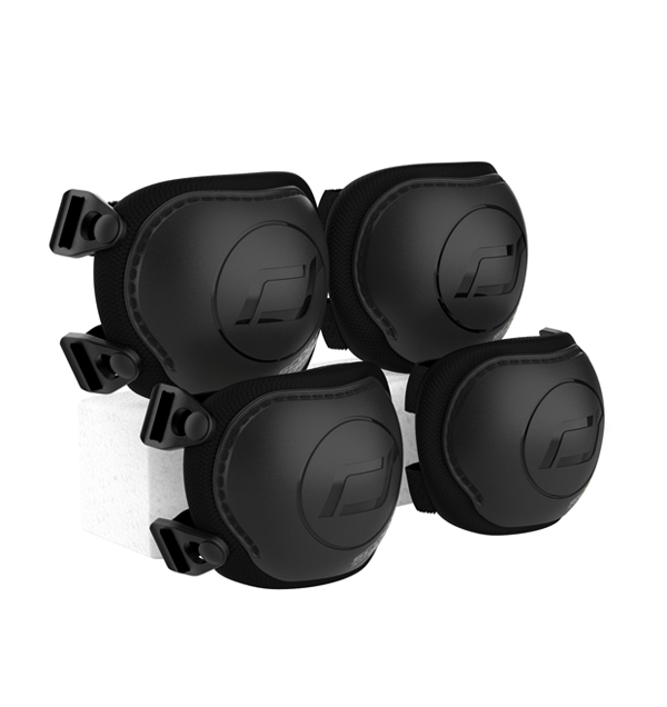 Scoot and Ride põlve- ja küünarnukikaitsmed lastele BLACK