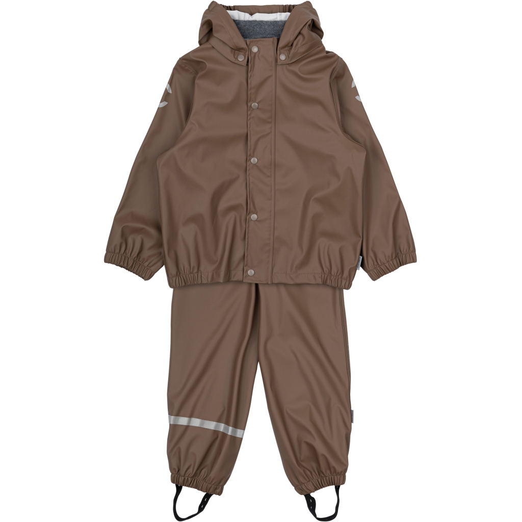 Mikk-Line traksipükstega vihmakomplekt Chocolate Chip