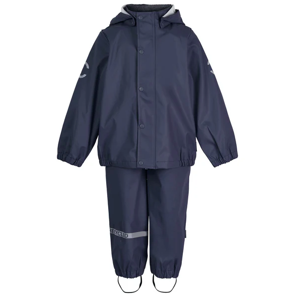 Mikk-line vihmakomplekt traksidega või kummivärvliga pükstega- Blue Nights