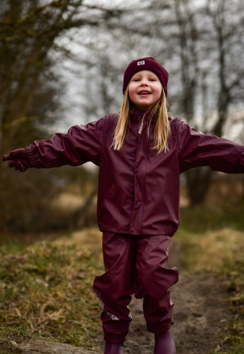 Mikk-Line traksipükstega vihmakomplekt - decadent chocolate