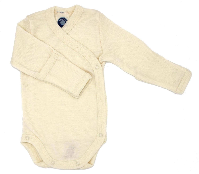 Cosilana siidi-villa hõlmikbody 50/56 Naturaalvalge