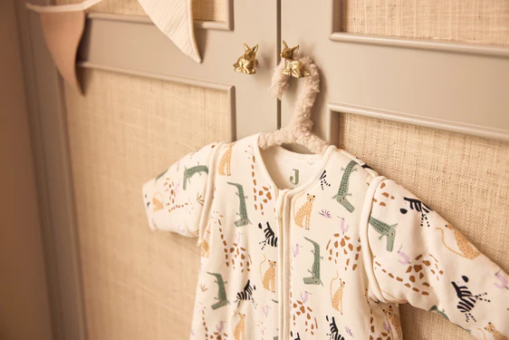 Jollein beebi magamiskott eemaldatavate varrukatega 90 cm Jungle Jambo