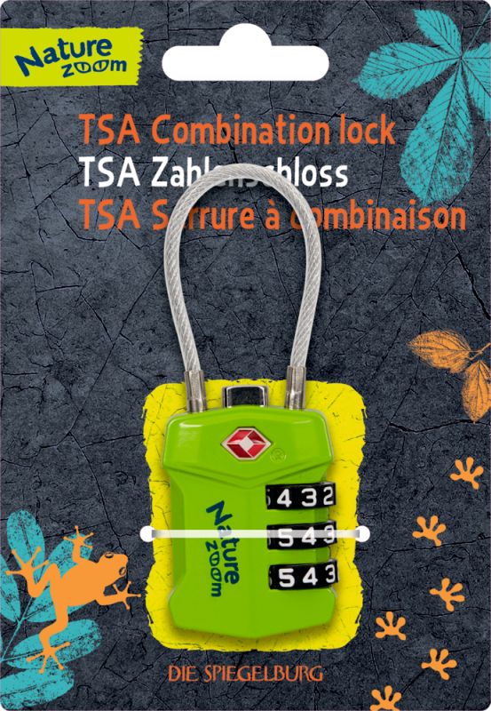 Nature Zoom Metallist kohvrilukk numbrikombinatsiooniga