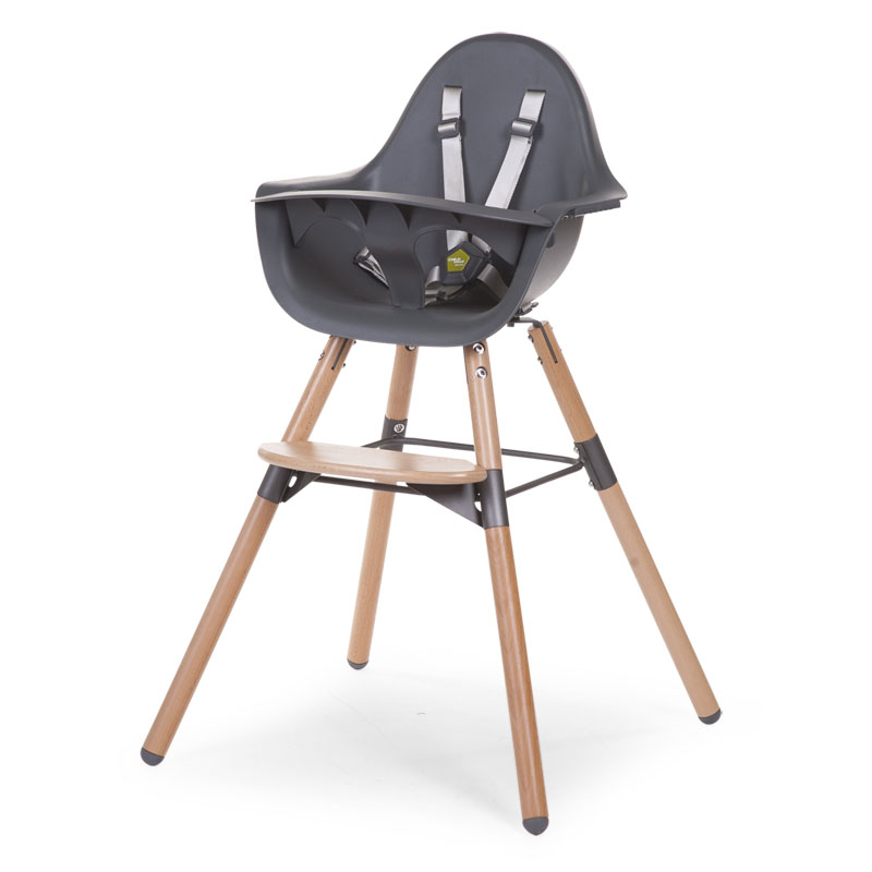Childhome söögitool Evolu  Natural Anthracite