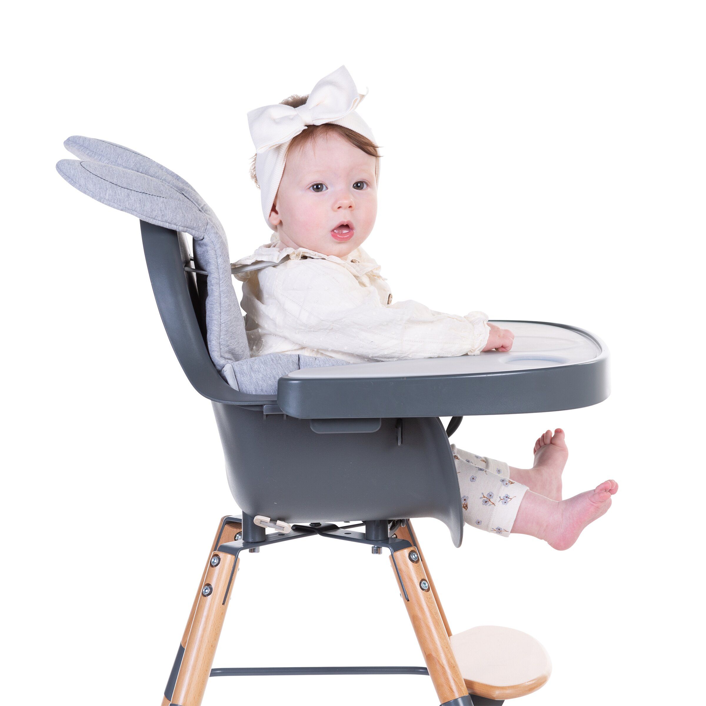 Childhome Evolu söögitooli kandik koos silikoon matiga Anthracite