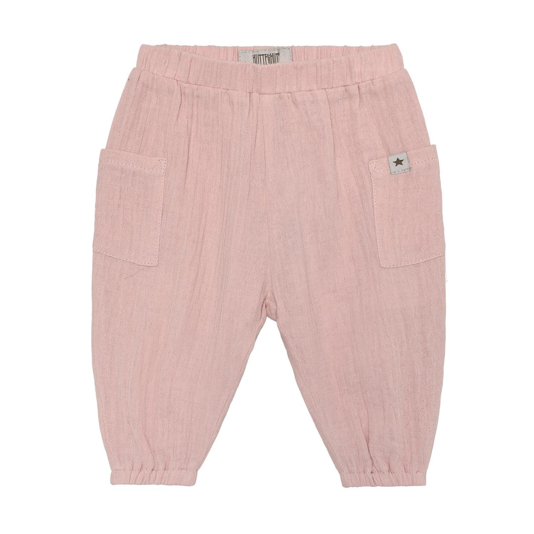 Huttelihut musliinist püksid Pale Mauve