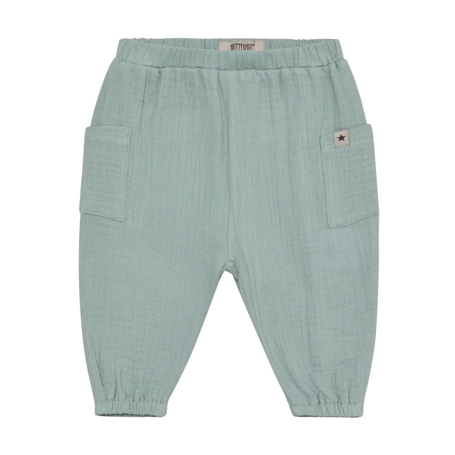 Huttelihut musliinist püksid Gray Mist