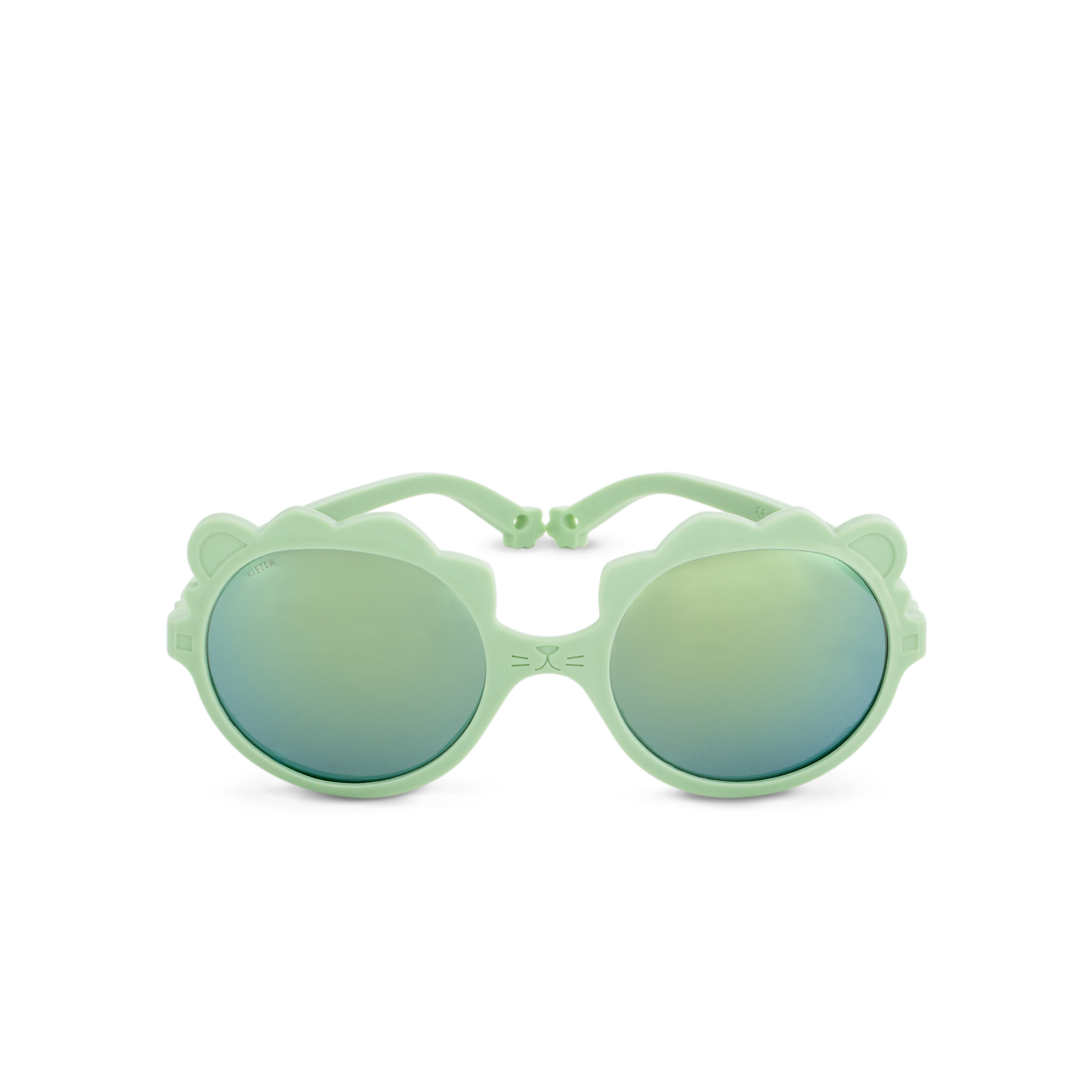 Kietla Lion 100% purunematu raamiga polariseeritud päikeseprillid lastele 1-2 aastat Green Salvia