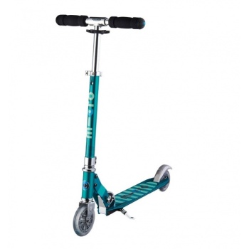 Micro Sprite tõukeratas, sinakasrohelised triibud, 5-12 eluaastat