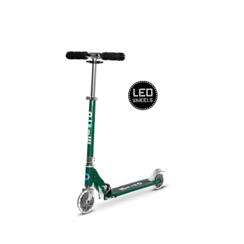 Micro Sprite LED tõukeratas, Forest Green, 5-12 eluaastat