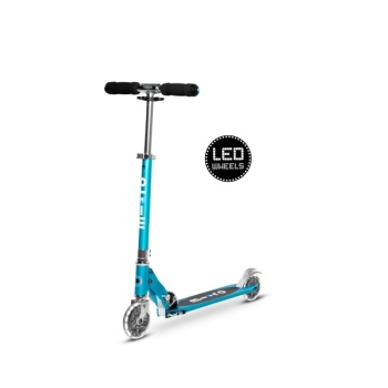 Micro Sprite LED tõukeratas, ocean blue, 5-12 eluaastat