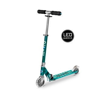 Micro Sprite LED tõukeratas, petrol stripe, 5-12 eluaastat