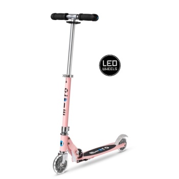 Micro Sprite LED tõukeratas, neon rose, 5-12 eluaastat
