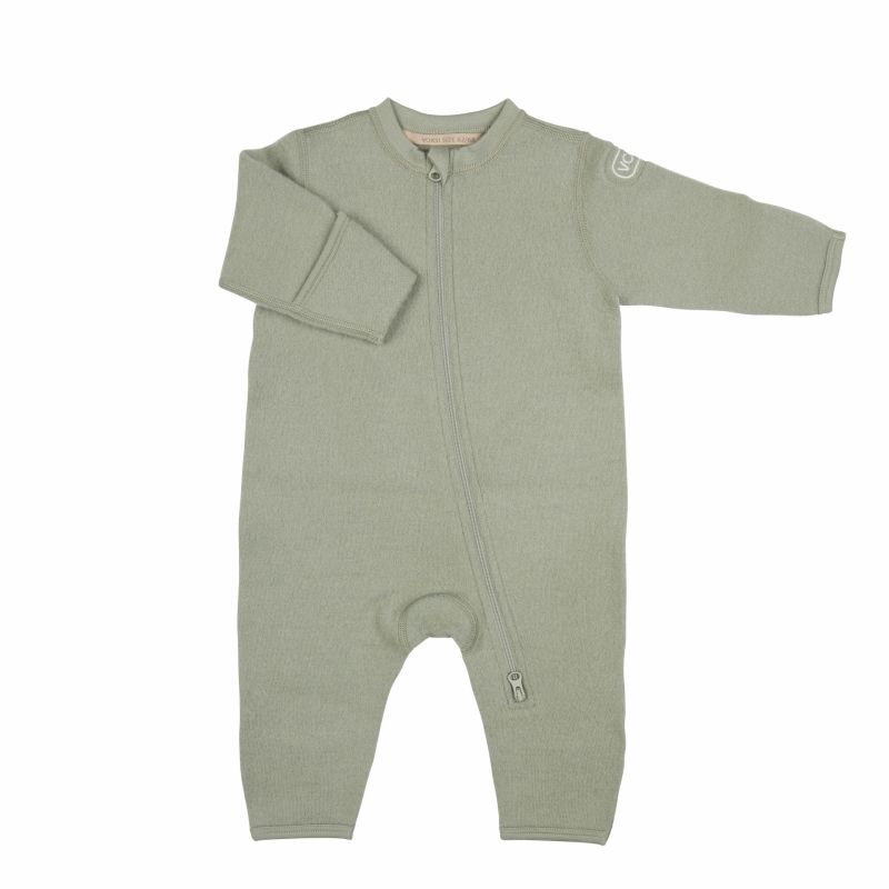 Voksi Wool meriinovillane kombe Misty Green