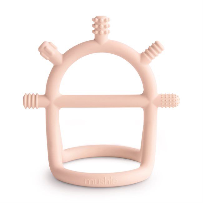 Mushie närimisrõngas No-Drop Sensory Teether​ - Blush