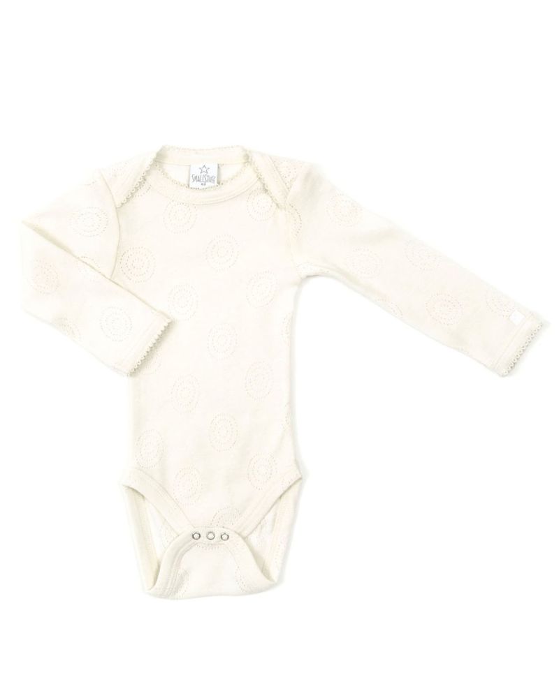 SmallStuff pitskoes body pikkade varrukatega Off White