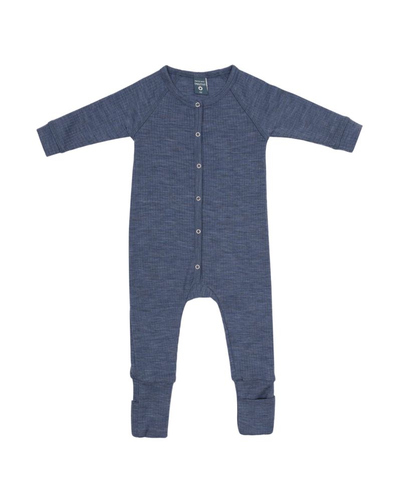 SmallStuff meriinovillane öökombe pikkade varrukatega Denim Melange