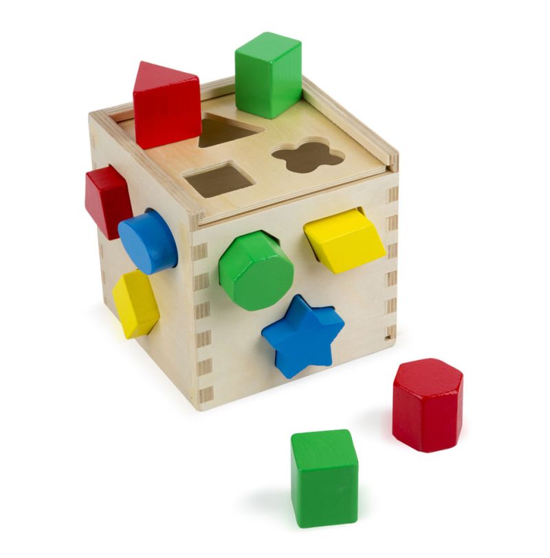 Melissa & Doug puidust kujundite sorteerimiskast