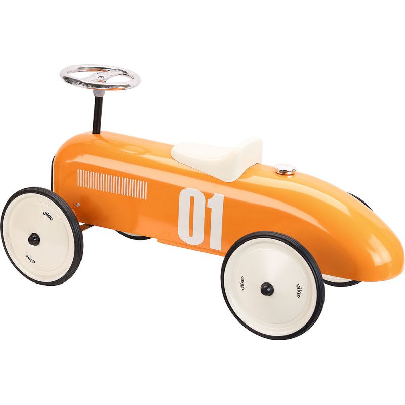 Vilac metallist pealeistutav auto Vintage oranž