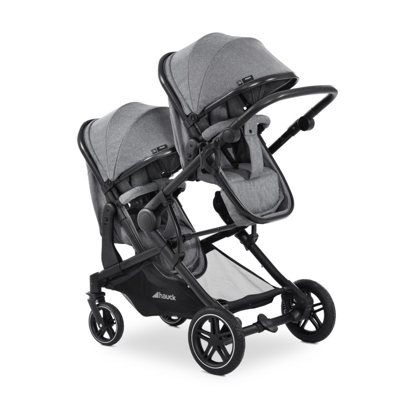 Hauck Atlantic Twin tandemkäru, melange grey