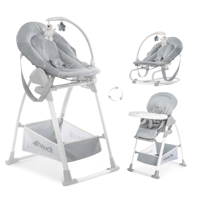 Hauck söögitool-lamamistool Sit N Relax 3in1, stretch grey
