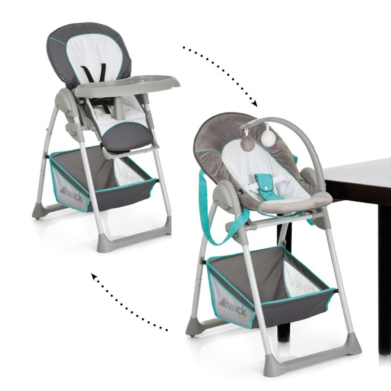 Hauck söögitool-lamamistool Sit N Relax 3in1, hearts