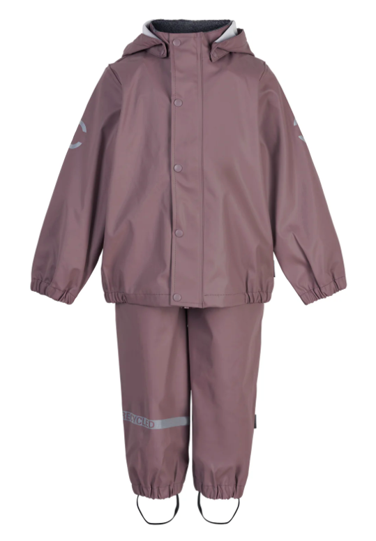 Mikk-Line vihmakomplekt kummivärvliga pükstega - Twilight Mauve