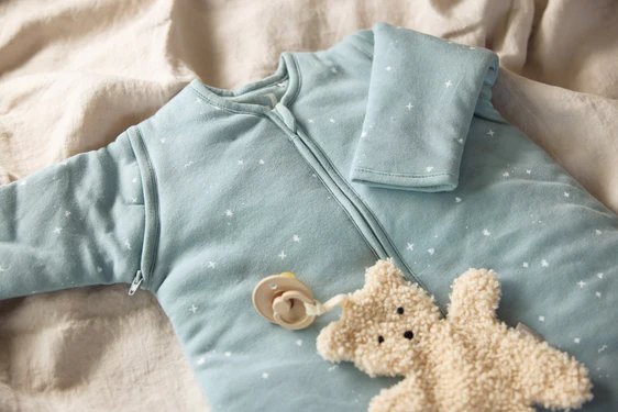 Jollein beebi magamiskott eemaldatavate varrukatega Twinkling sea green