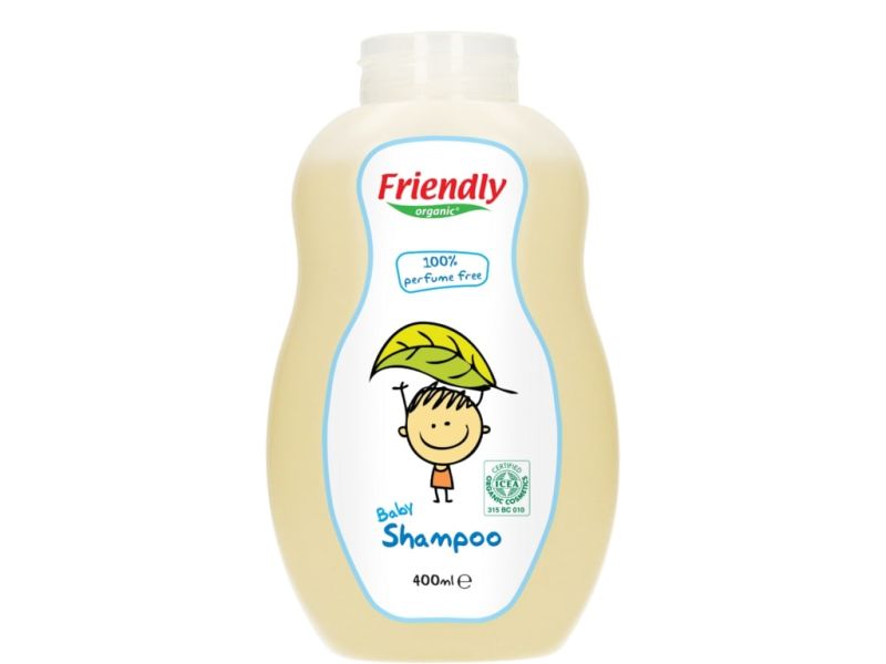 Friendly Organic seebivaba orgaaniline ja lõhnatu juuste- ja kehapesuvahend beebidele, 400 ml