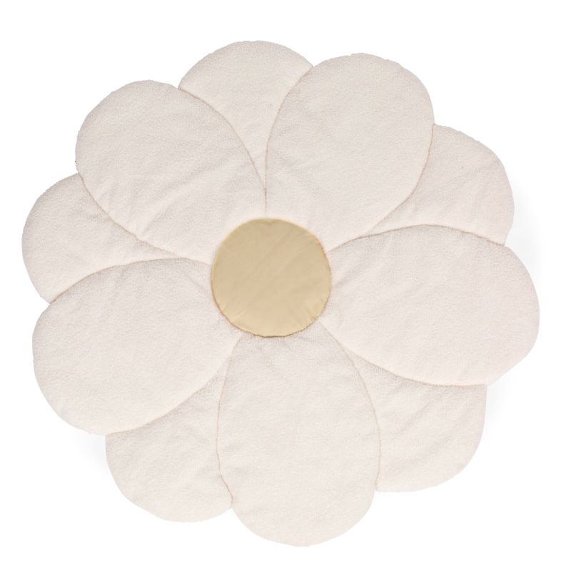 Childhome Flower mängumatt Off-White/Yellow 110cm