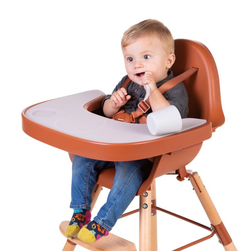 Childhome Evolu söögitooli kandik koos silikoon matiga, rust