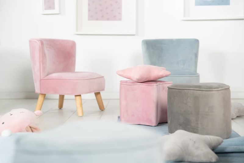 Roba laste tugitool 'Lil Sofa' lillakas-roosa