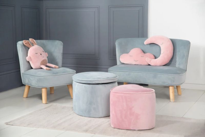 Roba laste tugitool 'Lil Sofa' helesinine