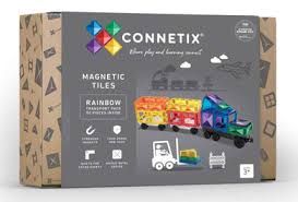 Connetix magnetilised klotsid 50 tk Rainbow Transport Pack