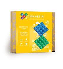 Connetix Rainbow magnetilised klotsid alusplaadid 2tk Base Plate Blue&Green