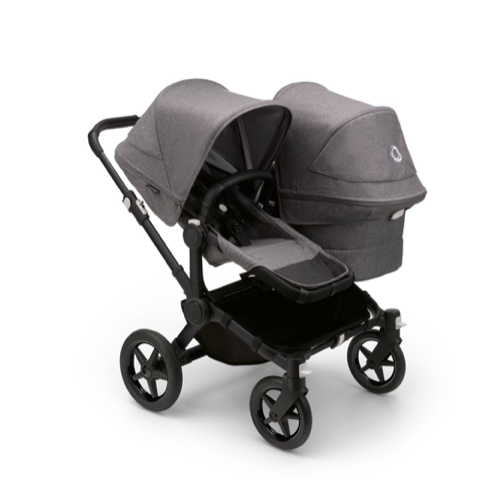 Bugaboo Donkey 5 Duo 2in1 vankrikomplekt Black/Grey Melange