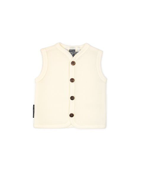 SmallStuff meriinovillane vest nööpidega Off White
