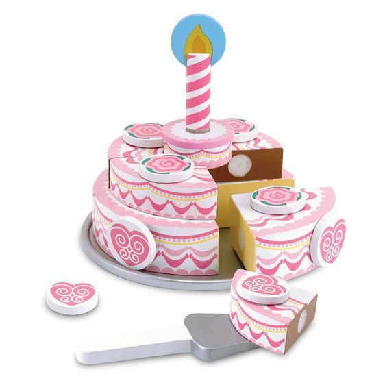 Melissa & Doug lõigatav puidust Sünnipäevatort